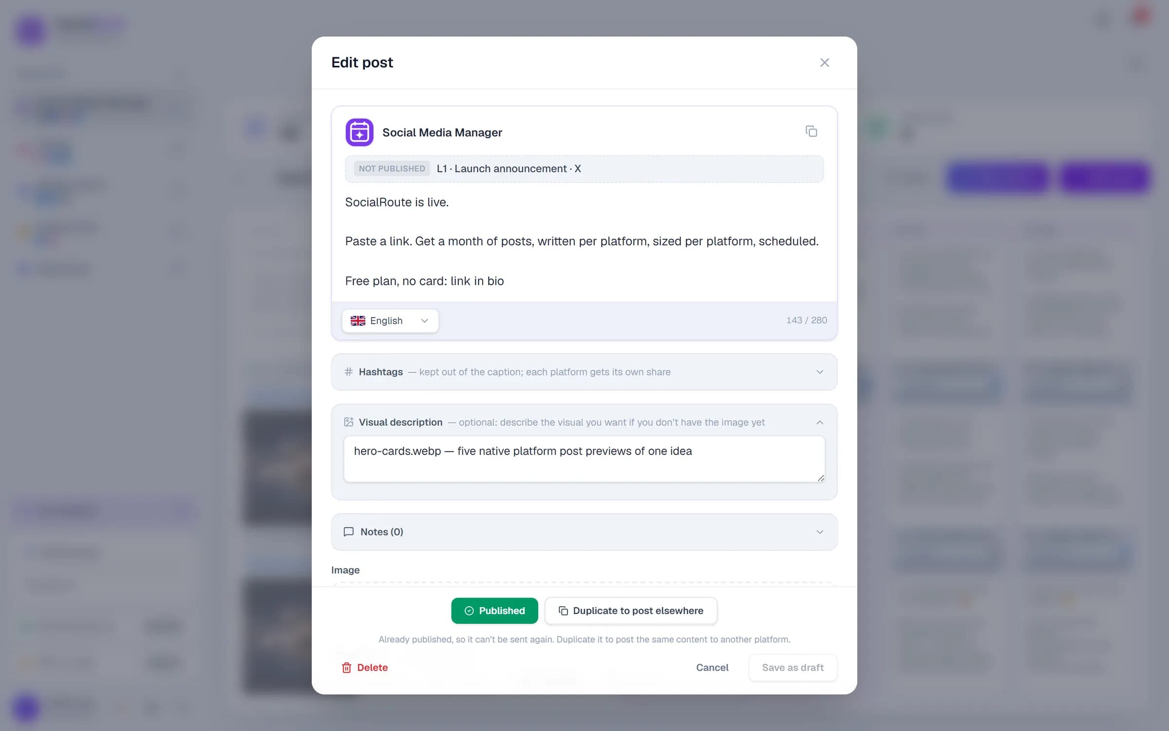Review every post